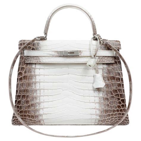 hermes kelly himalayan crocodile bag|vintage Hermes crocodile bag.